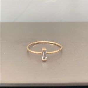 Rebecca Overmann 14k Vertical Diamond Ring